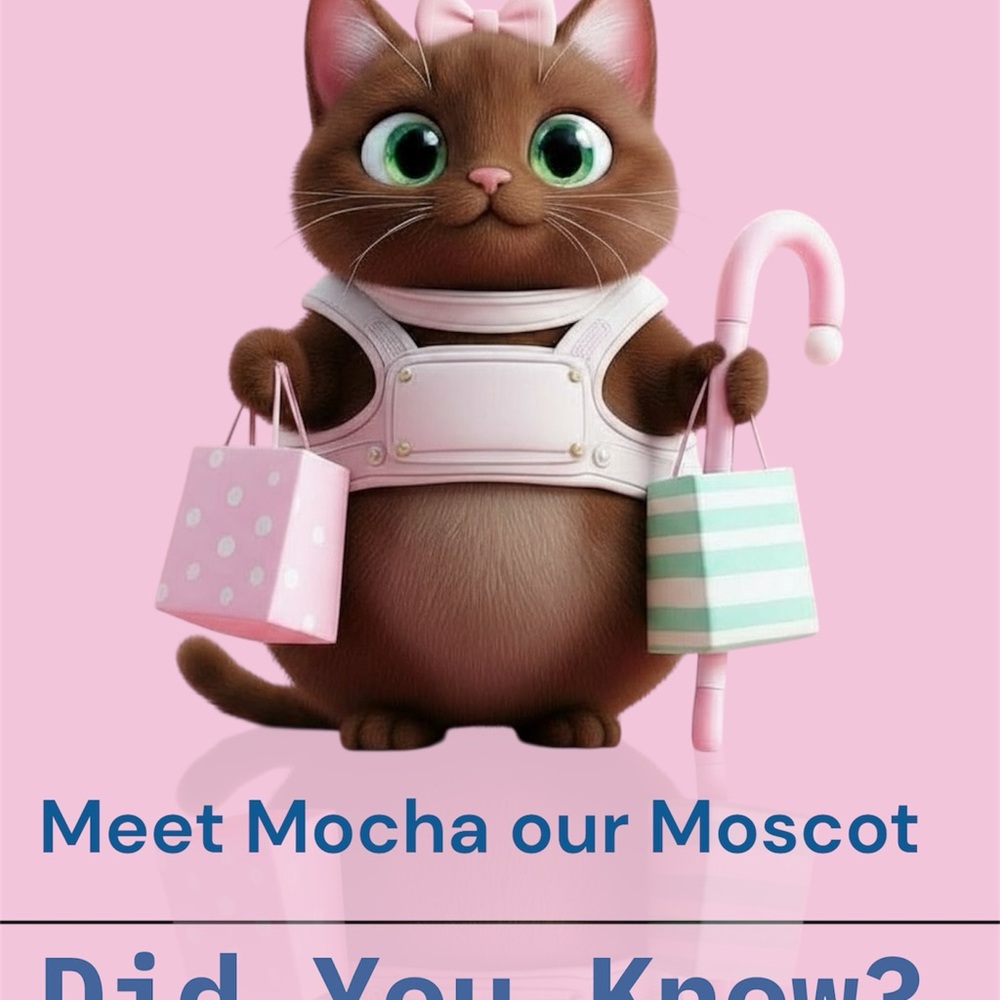 We wanted to introduce Mocha our charity mascot!